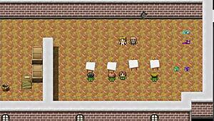 Bound witch endures group blowbang humiliation