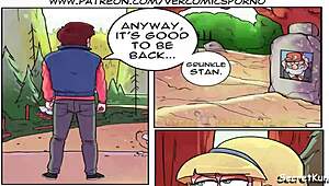 Dipper's wild foursome reverse gangbang at the cabin orgy this summer