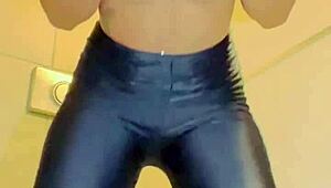 Massive Cock Stroked In Public Spot By Horny Guy. Fetish Masturbation Turns Intense.