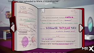 anime teen milf gets shower facial in hentai cartoon scene