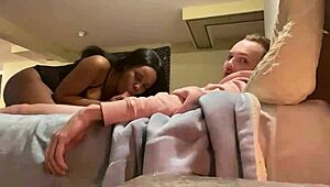 She takes it doggy style, bent over for intense sex. How does she handle it?