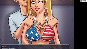 Roxxy Performs Deepthroat, Titty Fuck, and Doggystyle in Summertime Saga