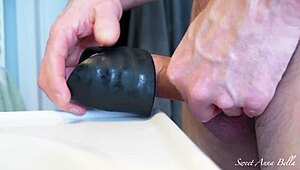 Close Up Penis Training with Vibrator by Sohimi Sweetannabella in 4K!