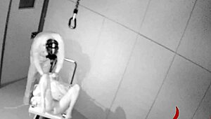 bdsm hardcore session with ropes and extreme anal banging in wild setup
