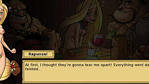 Iris quest part 5 features threesome with rapunzel in anime hentai style