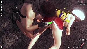 Cowherd Man Oversees Livestock on the Ranch