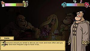 Iris quest part 5 features threesome with rapunzel in anime hentai style