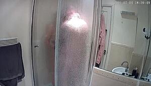 Amateur couple explores shaved homemade activities with wife