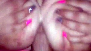 Big Tit Babe Tit Fucks and Swallows Huge Cock