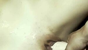 Amateur Babe Trains Pussy with Big Dildo