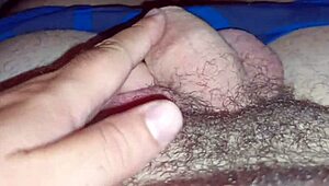 Amateur guy shows off his monster cock at home