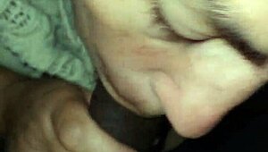 cumming in the slut's mouth from pov