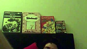 Horny woman engages in hardcore masturbation on the bed, feeling intense pleasure.