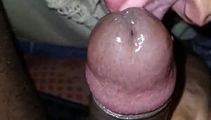 cumming in the slut's mouth from pov