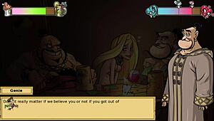 Iris quest part 5 features threesome with rapunzel in anime hentai style