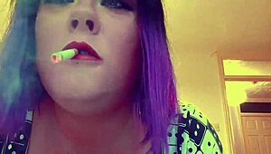 Tina Snua Lights Cigarette!