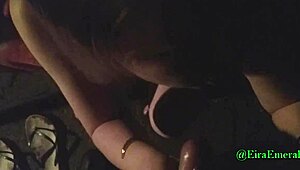 we were fucking outdoors in pov when we got caught deepthroating and blowing, couldn't stop the homemade teen blowjob action