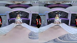 experienced latina with big tits and curvy body fucks hard in vr reality