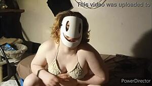 Two amateur girls with big natural tits explore their petite bodies