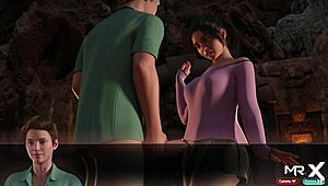 TREASURE OF NADIA - MILF PUTS STONE DILDO IN PUSSY E1 23