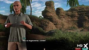 TREASURE OF NADIA - MILF PUTS STONE DILDO IN PUSSY E1 23