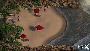 I explore the pool in Treasure of Nadia episodes 1 through 9