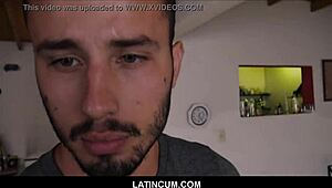 young straight brazilian guy gets paid cash to bareback fuck gay twink stranger on camera pov