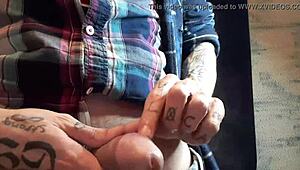 In a spanish solo session, a gay guy strokes his cock and fingers his ass