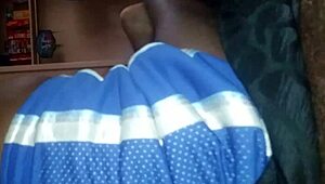 Big black ass bounces on massive cock