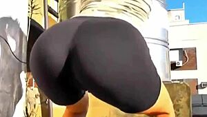 Argentinian Slut Teases With Striptease And Undresses Her Ass