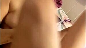 Intense Masturbation Leads To Squirting And Cumshot On Nipples