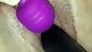 i'm watching my sister masturbate with a dildo, giving herself a sensual massage