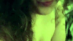 milf up early to play with big tits and ass