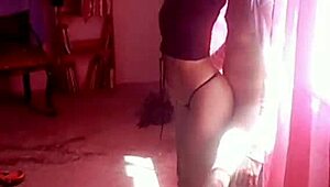 The Latina MILF gets fucked standing by a young stud without mercy