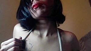 Rebecca: 'Watch my sexy velfie compilation with dildo masturbation'