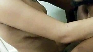 Husband and Wife Share Intimate Moments at Home