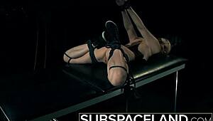 Master disciplines slave with whips and slaps