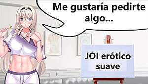 tu mejor amiga te guía en un joi suave