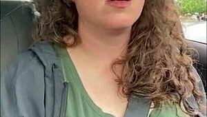 playing in public with a lovense lush toy teasing strangers