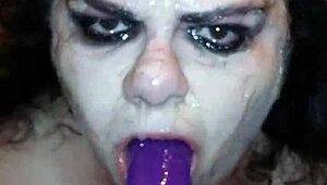 ms tl deepthroats dildo with gagging 😩