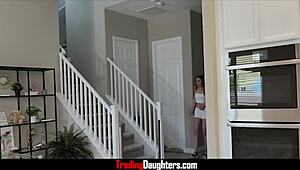 lovely alona bloom and sera ryder bang in quarantine. step daughters get wild with old man.