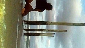 Take one, take two, take three orgasms from this ebony solo star