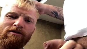 Watch this straight guy play with his dick! Is he turning gay?