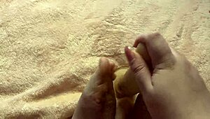 feeling the slow foot job on my feet in this sexy curvy homemade video