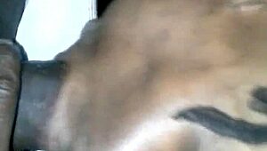 Haitian deepthroat queen swallows every drop of cum from that cock