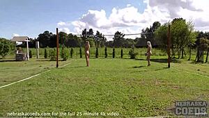feeling so wild with naked volleyball and pussy licking fun