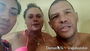 Brunette Milf Slut Bent Over in Doggy Style with Big Black Cock and Cum