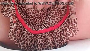 Hey, wanna see this naughty girl tease with her sheer nightgown?