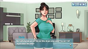 house chores turn naughty with a sneaky handjob from big tits maid on monster cock 😏