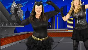 alyssa from bounce patrol poses with natural tits in clothes